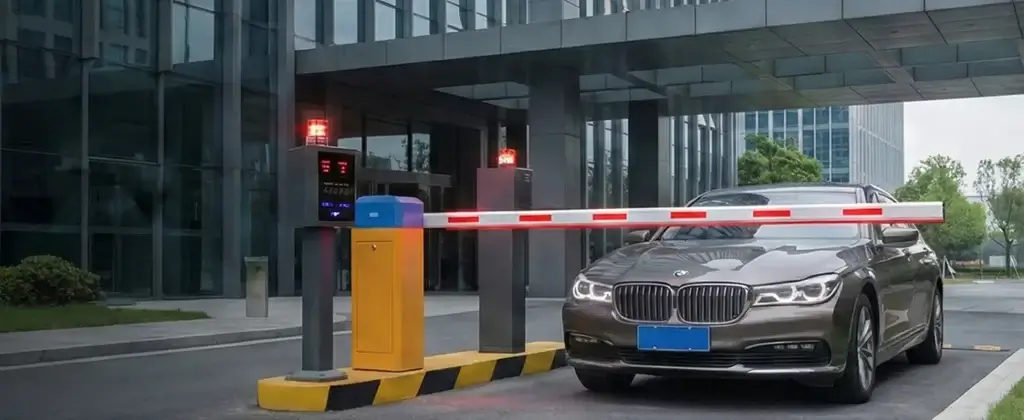 ANPR camera deployment at a parking entrance